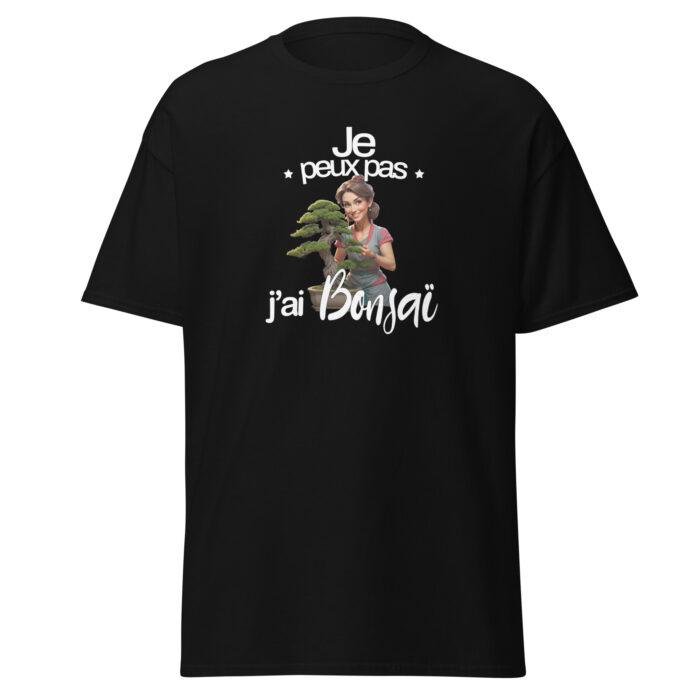 T-shirt Humour Bonsaï “Je peux pas” – Femme