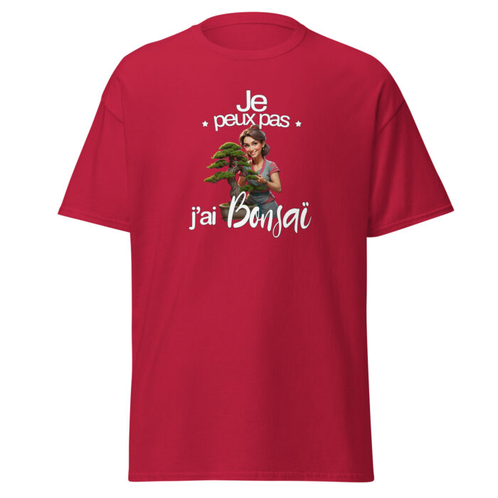 T-shirt Humour Bonsaï “Je peux pas” – Femme – Image 8