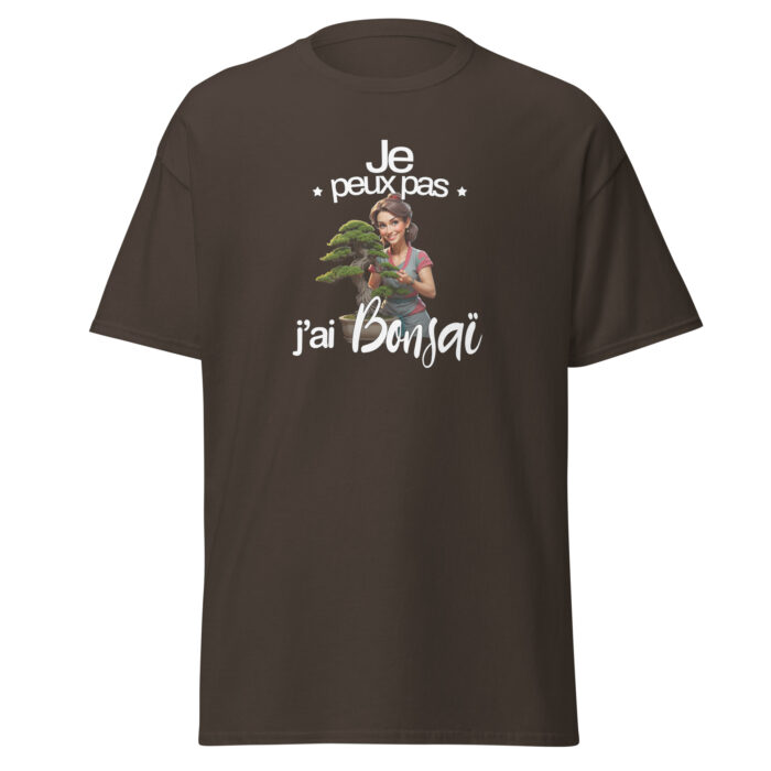 T-shirt Humour Bonsaï “Je peux pas” – Femme – Image 7