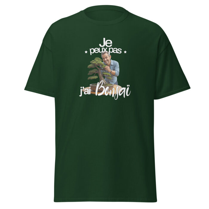 T-shirt Humour Bonsaï “Je peux pas” – Homme – Image 6