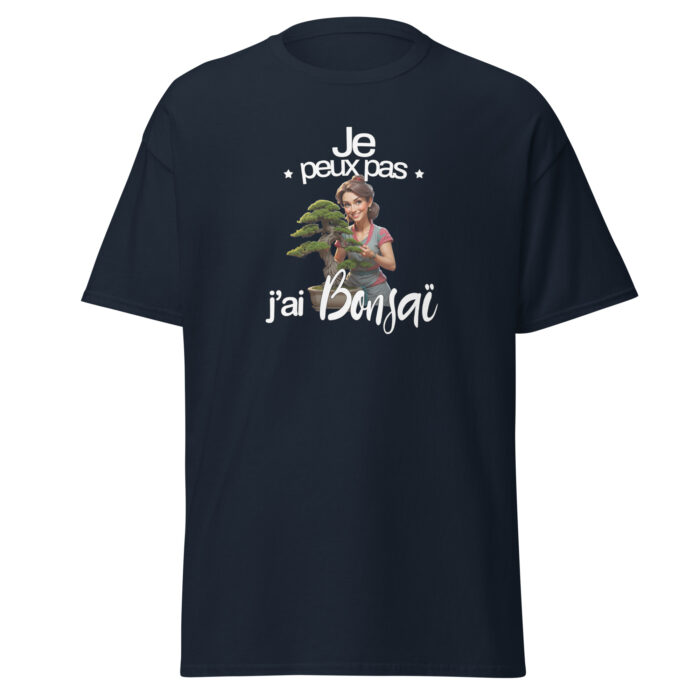 T-shirt Humour Bonsaï “Je peux pas” – Femme – Image 3