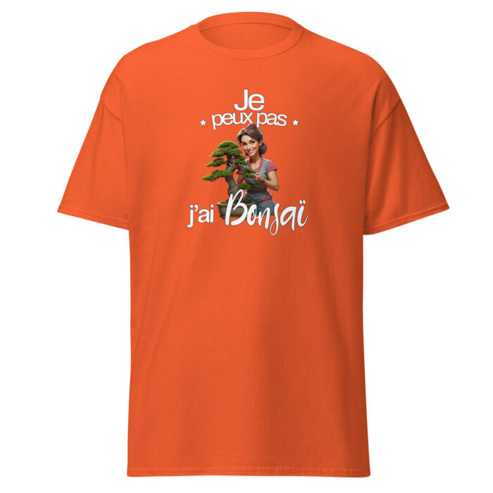 T-shirt Humour Bonsaï “Je peux pas” – Femme – Image 10