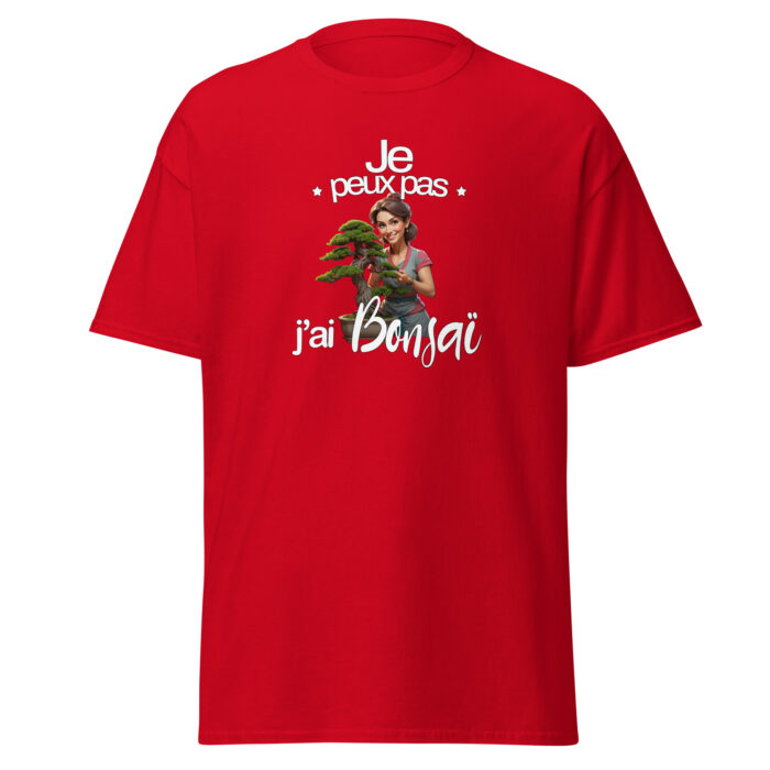 T-shirt Humour Bonsaï “Je peux pas” – Femme – Image 5
